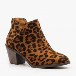 Mata Leopard Print Classic Booties