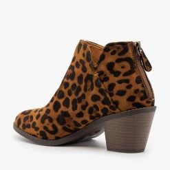Mata Leopard Print Classic Booties