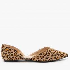 Refresh Newest Arrivals Leopard Print D'Orsay Pointed Toe Flats