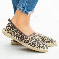 Bucco Leopard Print Espadrille Flats