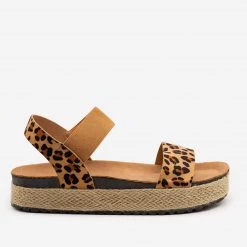Olivia Miller Leopard Print Espadrille Sandals