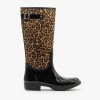 Qupid Shoes Leopard Print Rain Boots
