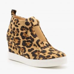 CCOCCI Leopard Sneaker Wedges
