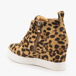CCOCCI Leopard Sneaker Wedges