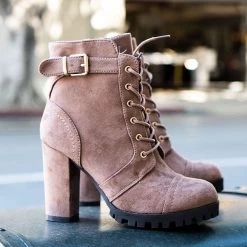 Top Moda Leslie Lug Platform Booties Newest Arrivals