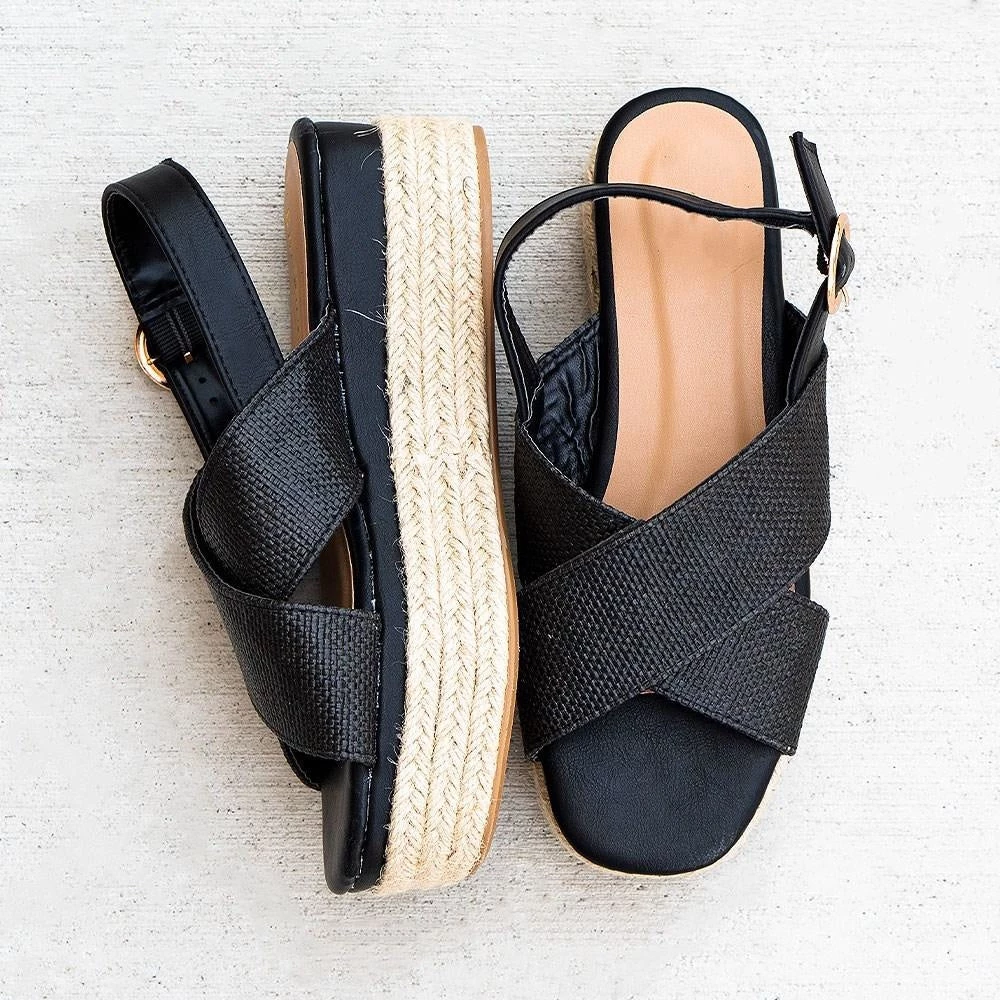 Bamboo Lexi Criss-Cross Platform Sandals Newest Arrivals 1 Bamboo Lexi Criss-Cross Platform Sandals Newest Arrivals