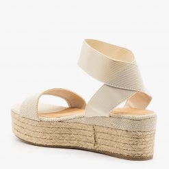 Bamboo Shoes Linen Weave Espadrille Platform Sandals 5 Bamboo Shoes Linen Weave Espadrille Platform Sandals