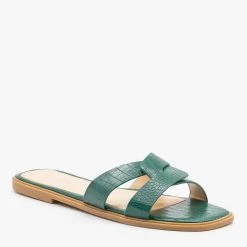 Mata Linked Strap Crocodile Sandals Newest Arrivals