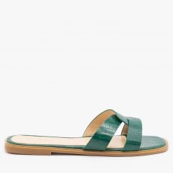 Mata Linked Strap Crocodile Sandals Newest Arrivals