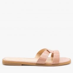 Mata Linked Strap Crocodile Sandals Newest Arrivals