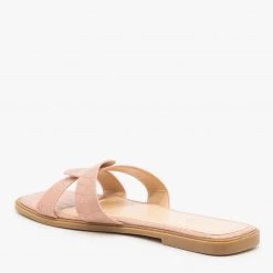 Mata Linked Strap Crocodile Sandals Newest Arrivals