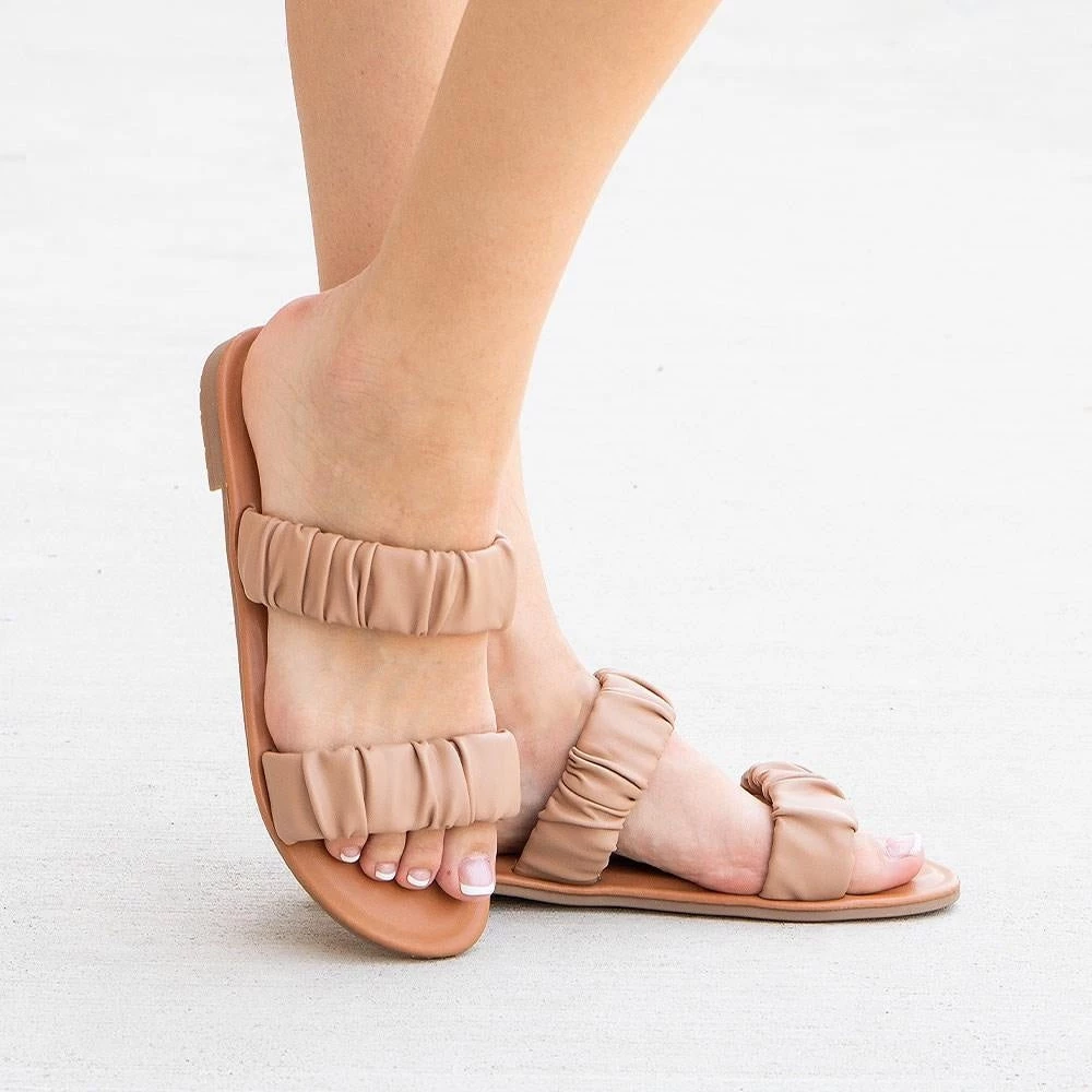 Mixx Shoes Newest Arrivals Lisa Scrunched Sandals 1 Mixx Shoes Newest Arrivals Lisa Scrunched Sandals