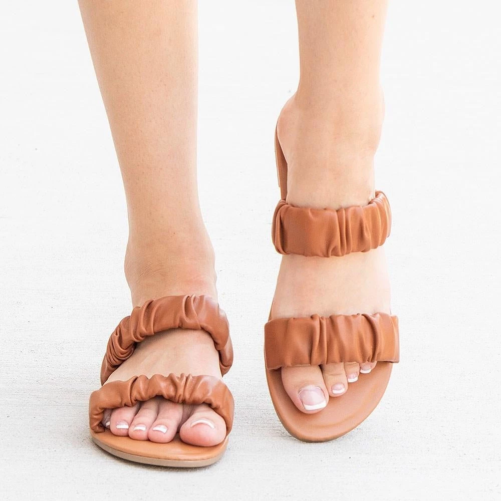 Mixx Shoes Newest Arrivals Lisa Scrunched Sandals 3 Mixx Shoes Newest Arrivals Lisa Scrunched Sandals