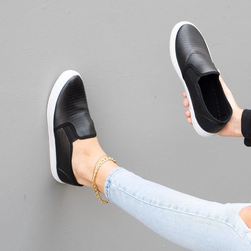 Qupid Shoes Lizard Print Slip-On Sneakers Newest Arrivals 1 Qupid Shoes Lizard Print Slip-On Sneakers Newest Arrivals