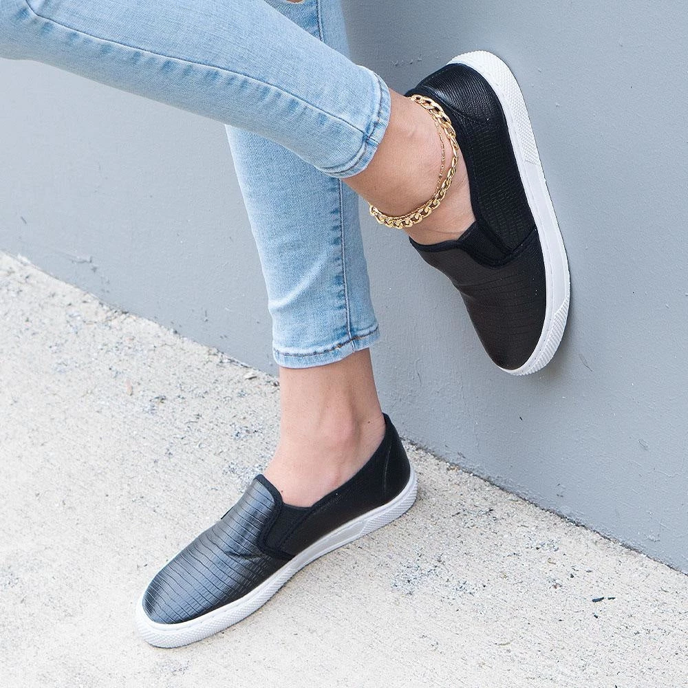 Qupid Shoes Lizard Print Slip-On Sneakers Newest Arrivals 2 Qupid Shoes Lizard Print Slip-On Sneakers Newest Arrivals