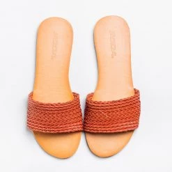Soda Shoes Lovely Basketweave Slides Newest Arrivals