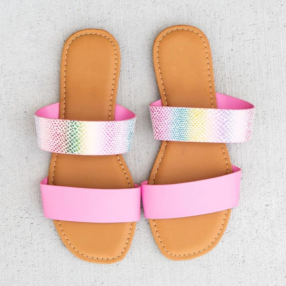 Sunny Feet Newest Arrivals Lovely Bold X Print Sandals 3 Sunny Feet Newest Arrivals Lovely Bold X Print Sandals