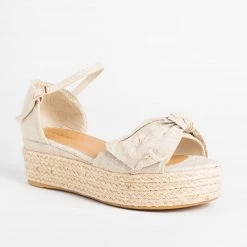Bamboo Shoes Lovely Bow Tie Espadrille Flatform Sandals