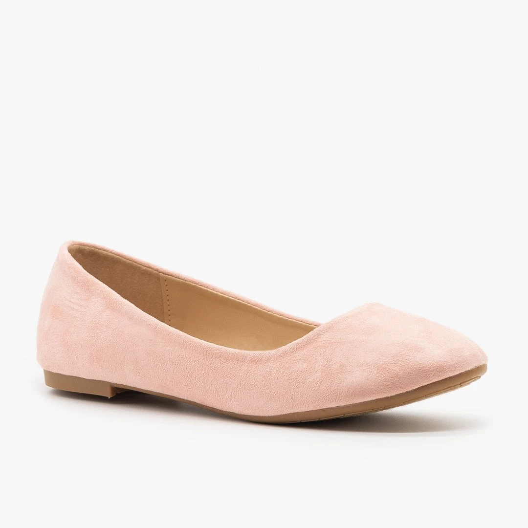Bella Marie Lovely Faux Suede Ballet Flats 4 Bella Marie Lovely Faux Suede Ballet Flats