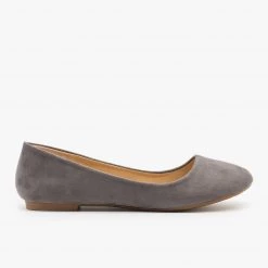 Bella Marie Lovely Faux Suede Ballet Flats