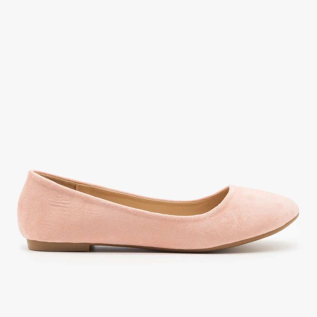Bella Marie Lovely Faux Suede Ballet Flats 5 Bella Marie Lovely Faux Suede Ballet Flats