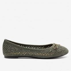 Refresh Newest Arrivals Lovely Laser Cut Ballet Flats