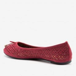 Refresh Newest Arrivals Lovely Laser Cut Ballet Flats