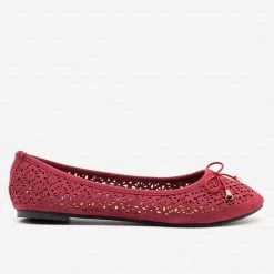 Refresh Newest Arrivals Lovely Laser Cut Ballet Flats