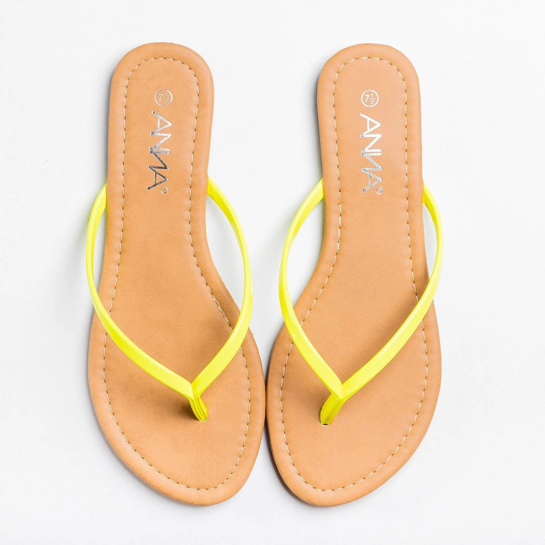 Anna Shoes Lovely Neon Flip Flops Newest Arrivals 6 Anna Shoes Lovely Neon Flip Flops Newest Arrivals