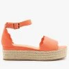 Bamboo Shoes Lovely Scalloped Edge Espadrille Flatforms
