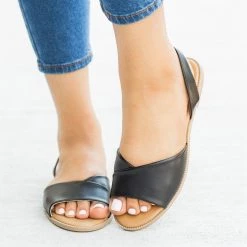 Qupid Shoes Newest Arrivals Classy Slingback Slip-On Sandals