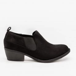Soda Shoes Newest Arrivals Low-Cut Slip-On Ankle Booties