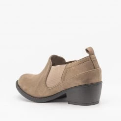 Soda Shoes Newest Arrivals Low-Cut Slip-On Ankle Booties