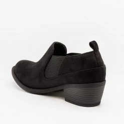 Soda Shoes Newest Arrivals Low-Cut Slip-On Ankle Booties