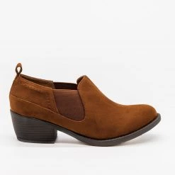 Soda Shoes Newest Arrivals Low-Cut Slip-On Ankle Booties
