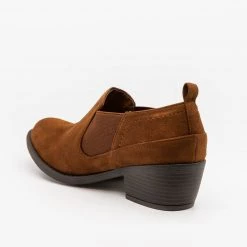 Soda Shoes Newest Arrivals Low-Cut Slip-On Ankle Booties