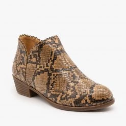 Mata Low Heel Ankle Booties Newest Arrivals