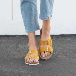 Soda Shoes Luna Double Buckle Cork Sandal Newest Arrivals