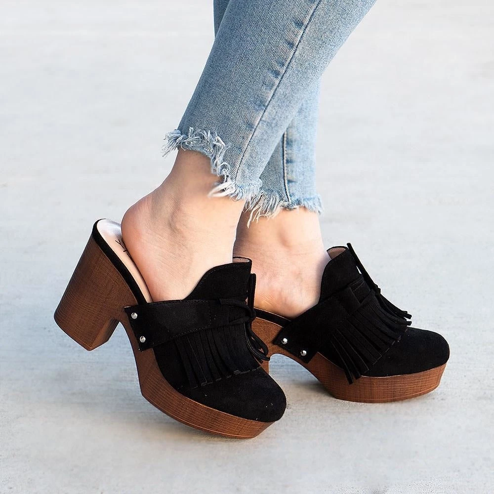 Yoki Maddie Platform Clog Heels Newest Arrivals 1 Yoki Maddie Platform Clog Heels Newest Arrivals