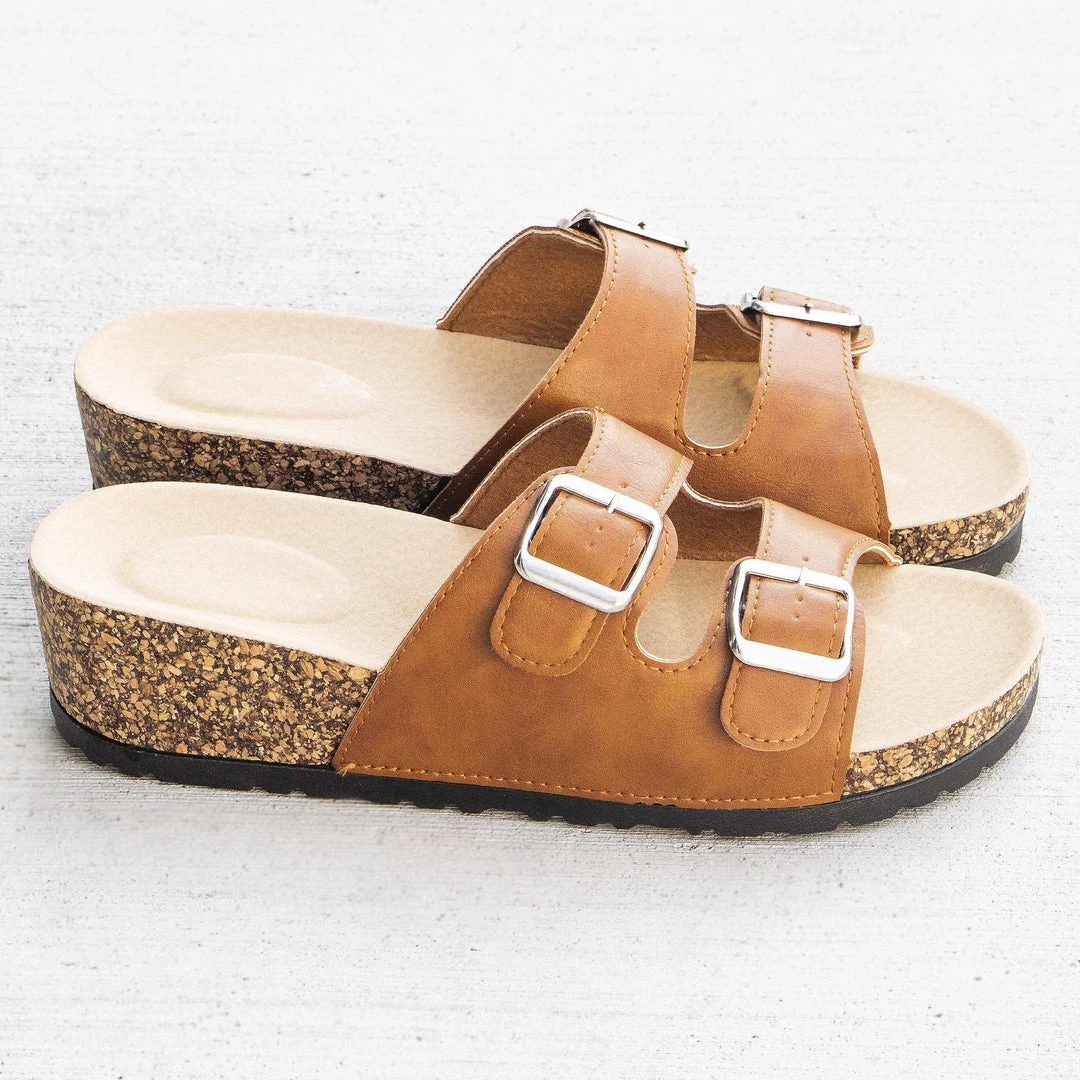 Bamboo Maggie Buckled Strap Slides Newest Arrivals 1 Bamboo Maggie Buckled Strap Slides Newest Arrivals