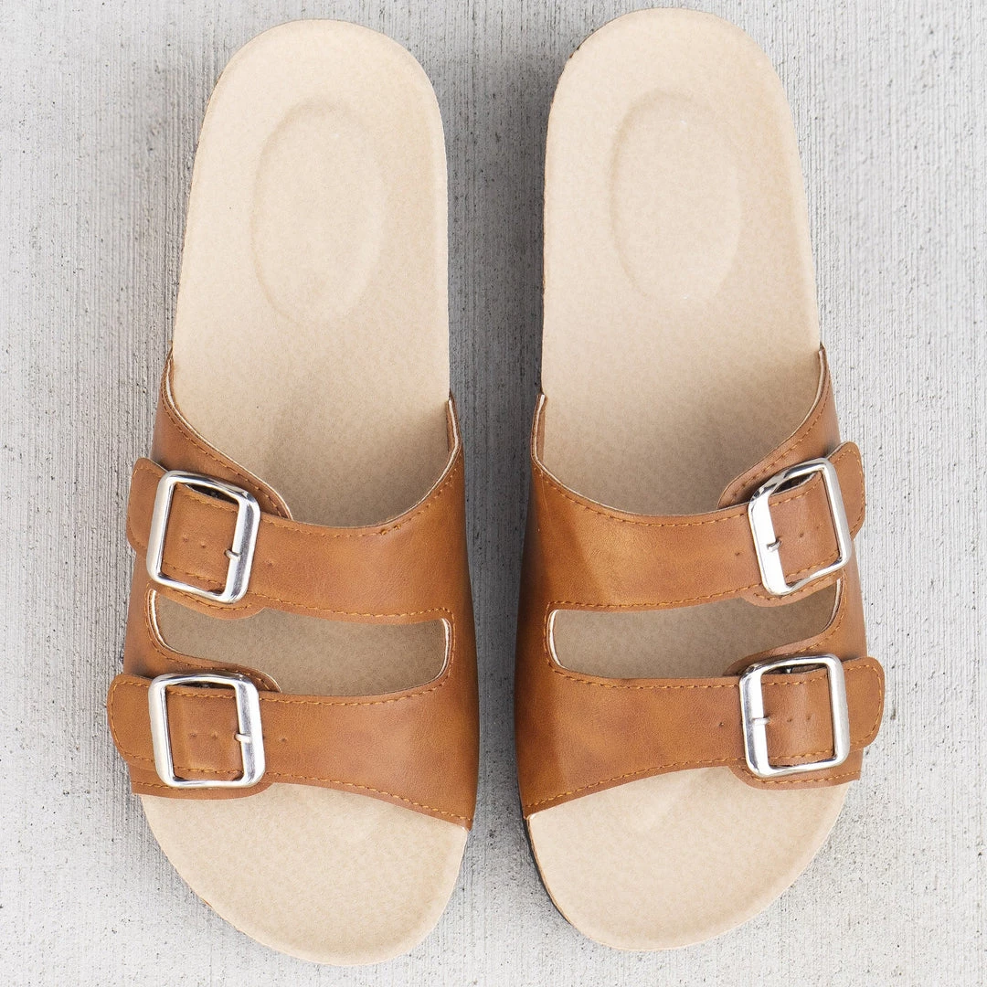 Bamboo Maggie Buckled Strap Slides Newest Arrivals 3 Bamboo Maggie Buckled Strap Slides Newest Arrivals