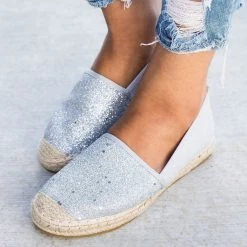 Bella Marie Newest Arrivals Mandy Glitter Slip-On Flats