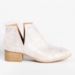 ARider Girl Marbled Finish Side V-Cut Booties Newest Arrivals