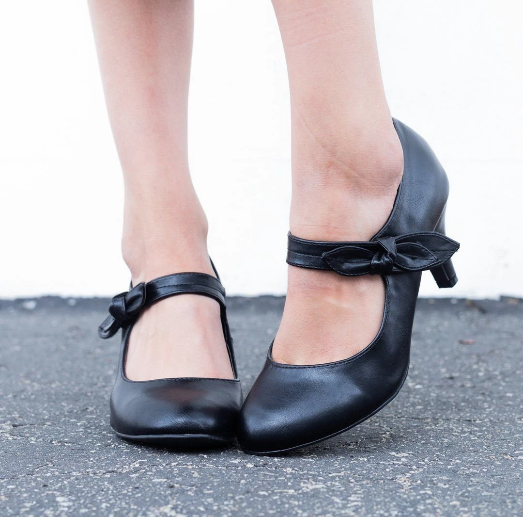 Unbranded/Generic Newest Arrivals Mary Jane Bow Strap Heels 4 Unbranded/Generic Newest Arrivals Mary Jane Bow Strap Heels