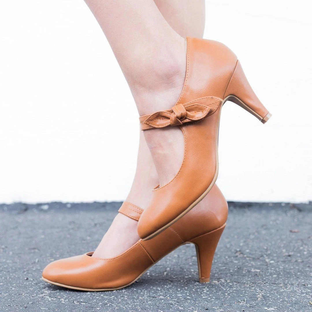 Unbranded/Generic Newest Arrivals Mary Jane Bow Strap Heels 6 Unbranded/Generic Newest Arrivals Mary Jane Bow Strap Heels