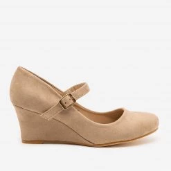 Anna Shoes Mary Jane Wedge Heels