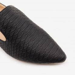 Mata Newest Arrivals Matte Black Snake Print Loafers 5 Mata Newest Arrivals Matte Black Snake Print Loafers