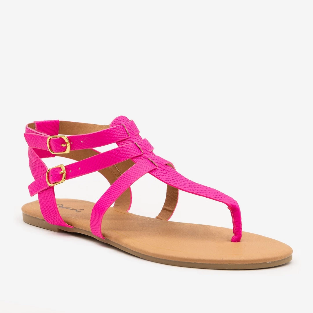 Qupid Shoes Matte Neon Snake Print Sandals Newest Arrivals 4 Qupid Shoes Matte Neon Snake Print Sandals Newest Arrivals