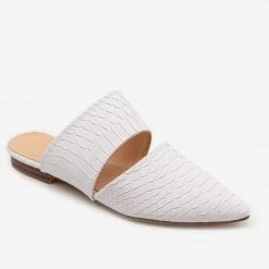 Mata Newest Arrivals Matte Snake Print Cut Out Mules