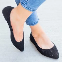 Bamboo Shoes Newest Arrivals Mesh Almond Toe Ballet Flats